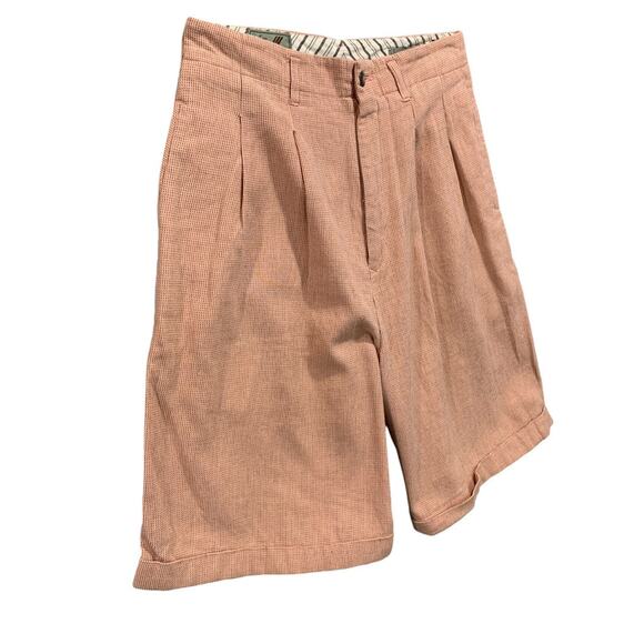 Size 9 Generra Collection Womens Vintage 1980s Pink Bermuda Shorts Cuffed - Picture 3 of 9